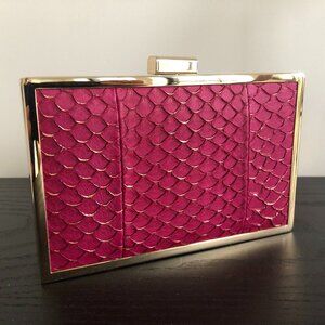 Inge Christopher Raspberry Clutch